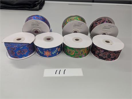 Lot 111 - Ribbon spools