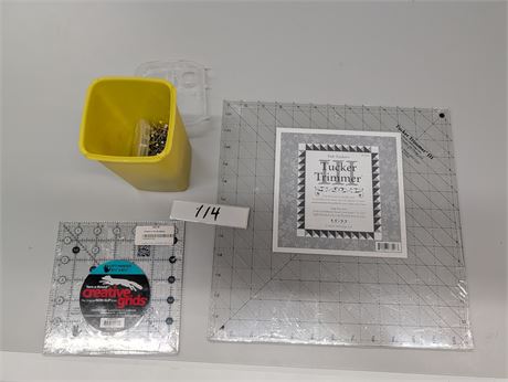 Lot 114 - Trimmings board and Pins