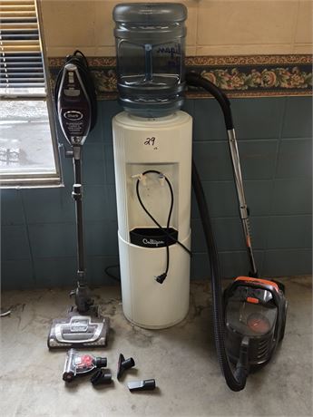 Lot 29 - Water Cooler and Vaccums