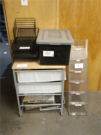 Lot 76 - Storage Supplies