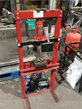 Lot 105 - 12-Ton Hydraulic H-Frame Shop Press