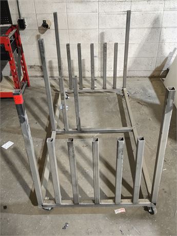 Lot 313 - Wheeled Sheetmetal Racking