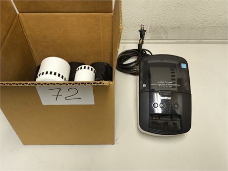 Lot 72 - Brother Label Printer
