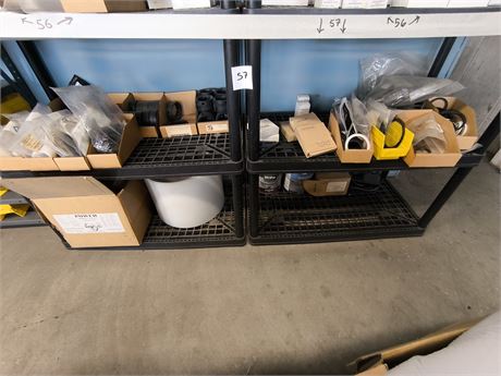 Lot 57 - Seal Rings and various shelf contents