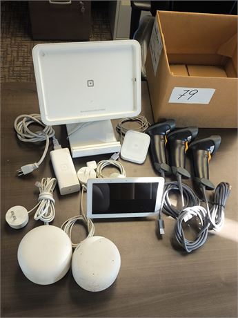 Lot 79 - Google nest, Square holder, Scanner