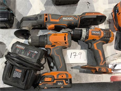 Lot 179 - Ridgid Cordless Power Tools