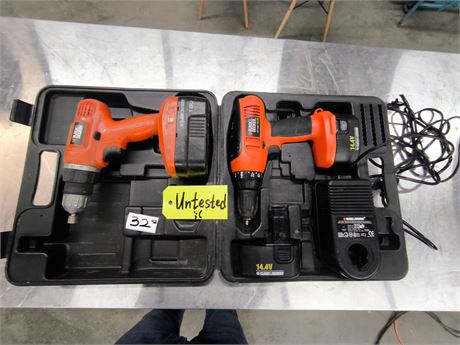 Lot 32 -Black & Decker Cordless Drills