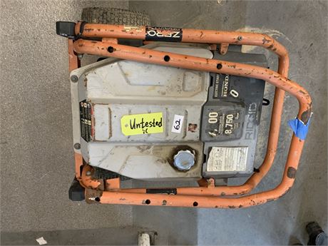Lot 62 - Ridgid Portable Generator