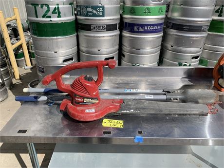 Lot 133 - Electric Leaf Blower and Hole Digger