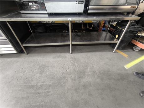 Lot 44 -  stainless steel commercial table