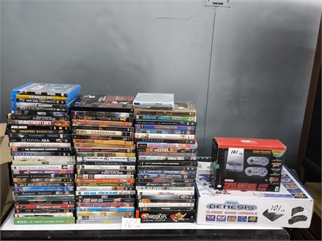 Lot 101 - DVD Disks and Game Consoles