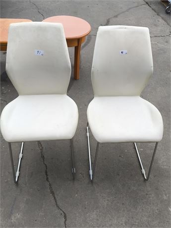 Lot 91 - White Chairs
