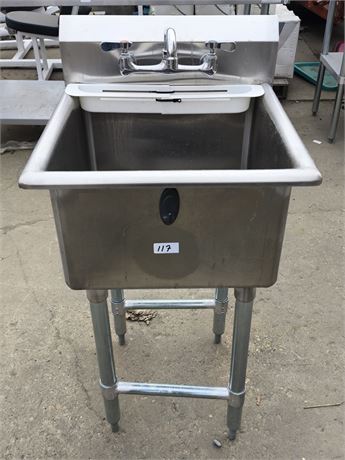 Lot 117 - Stainless Steel Commercial Kitchen Sink