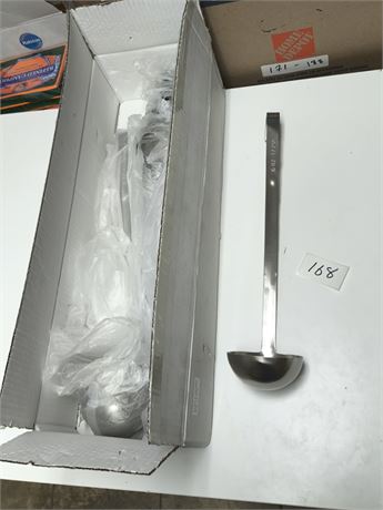 Lot 168 - Stainless Steel 6-ounce Ladles