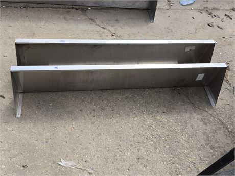 Lot 186 - Stainless Steel Commercial Wall Mount Shelfs