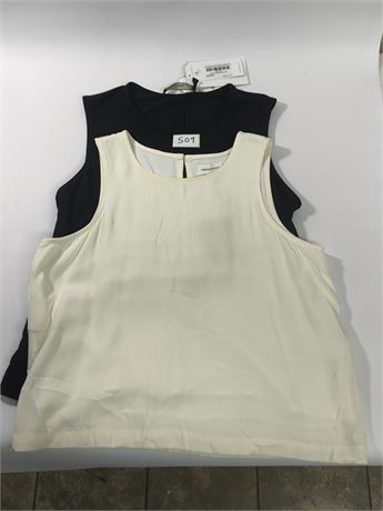 Lot 509 - L Recreation brent tank XL Iris Setlakwe Shirred Sleeveless Top