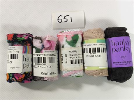 Lot 651 - Hanky Panky Low Rise Thong