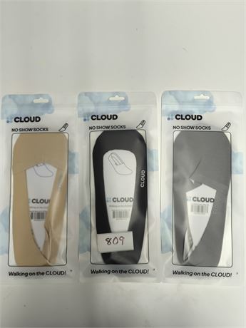 Lot 809 - Cloud Premium No Show Socks