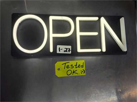 Lot 1-27 - Open Sign