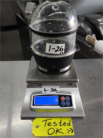 Lot 1-26 - Food Scale and Egg Poacher