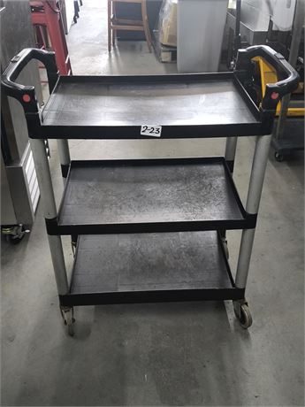 Lot 2-23- Three Tier Plastic Rolling Tray