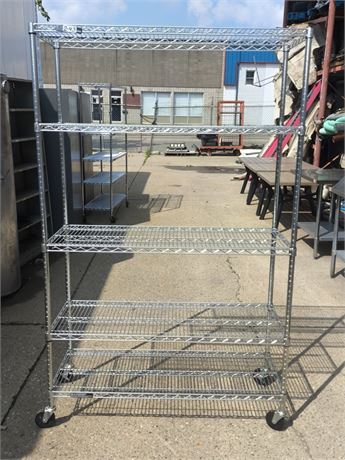 Lot 2-43-Five Shelf Metal Racking