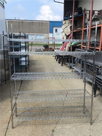 Lot 2-47-Five Shelf Metal Racking
