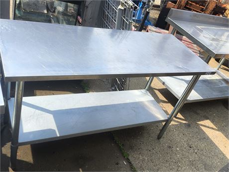 Lot 2-40-Stainless Steel Table