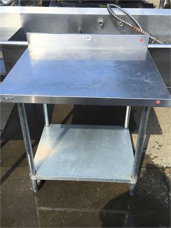 Lot 2-31-Stainless Steel Table