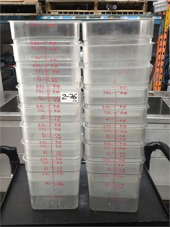 Lot 2-76-Various Containers