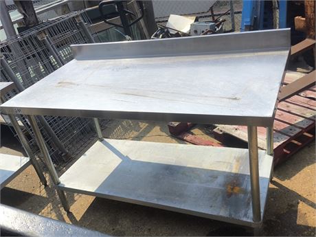 Lot 2-39-Stainless Steel Table