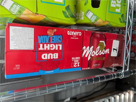 Lot 1 -  Bud Light Chelada, Molson Export Ale