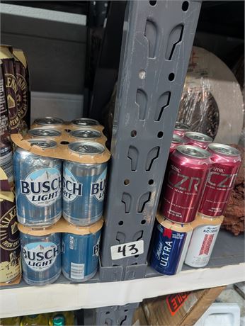 Lot 43 - Busch Light & Michelob Ultra & Nutrl CZR