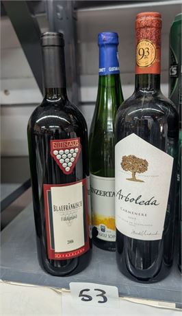Lot 53 - (3) Various Wines