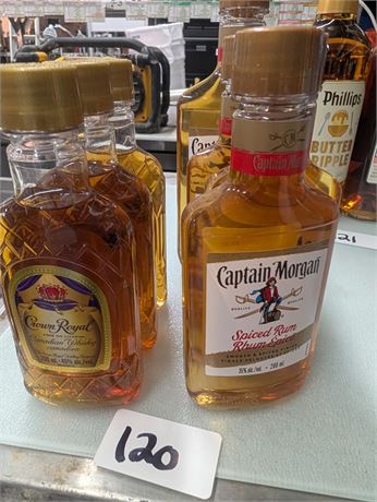 Lot 120 - 200 ml bottle of Captain Morgan Original Spiced Rum.