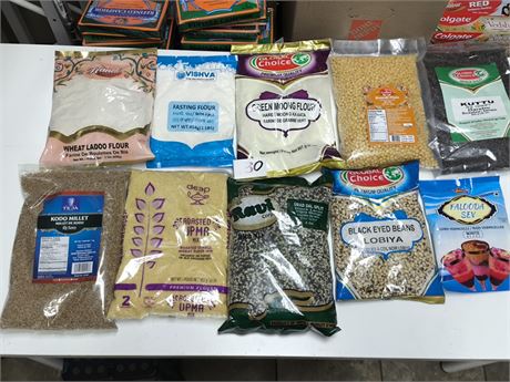 Lot 130 - various flours , grains&pulses