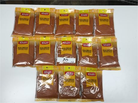 Lot 20- khan red chilli powder ex-hot