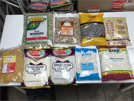 Lot 125 - various flours , grains&pulses