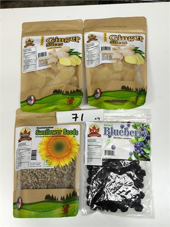 Lot 71 - kehae ginger slices , sunflowers seeds , blueberry
