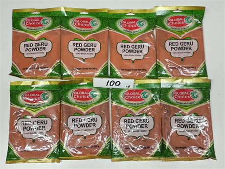 Lot 100 -  global choice red geru powder
