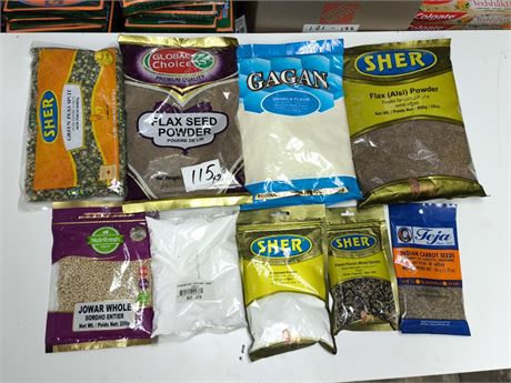 Lot 115 - various herbal powder&seeds