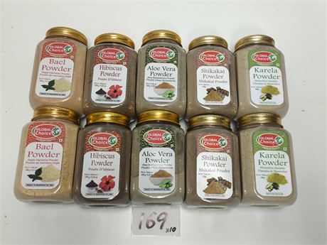 Lot 169 - GLOBAL Mixed Herbal powder