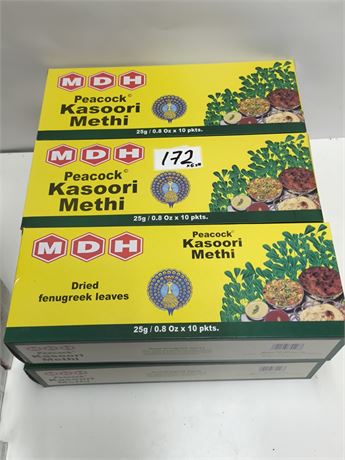 Lot 172 - MDH peacock Kasoori Methi