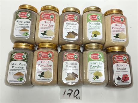 Lot 170 -  GLOBAL Mixed Herbal powder