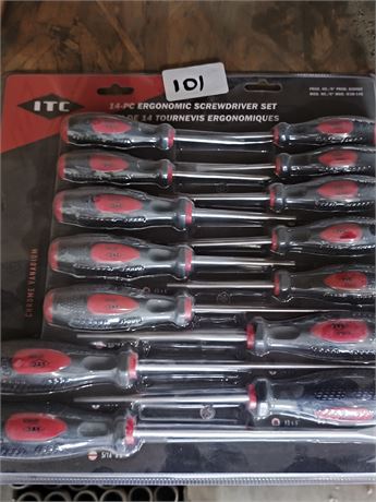 Lot 101 - Single ITC 14 piece screwdriver set