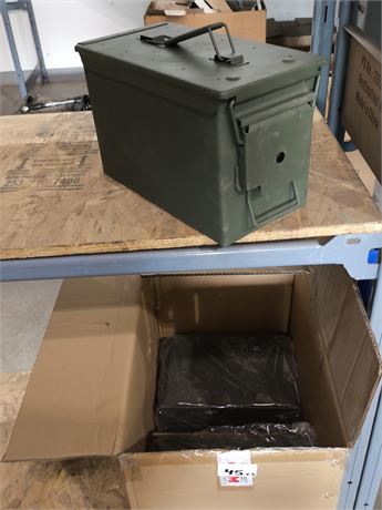 Lot 45 - Metal Ammo Box Unsure of Caiber Size