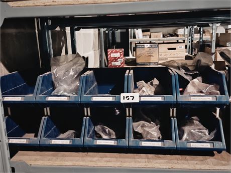 Lot 157 - Parts bins of snap links and bitch links