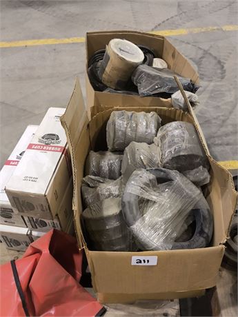 Lot 211 - Box of various rubber gaskets and stoppers