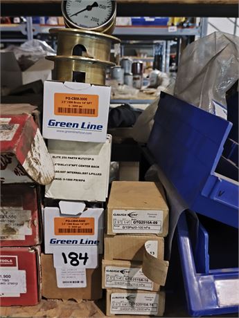 Lot 184 - Various pressure valves