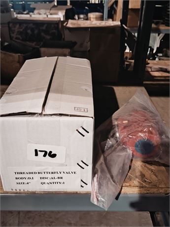 Lot 176 - Threaded butterfly valves